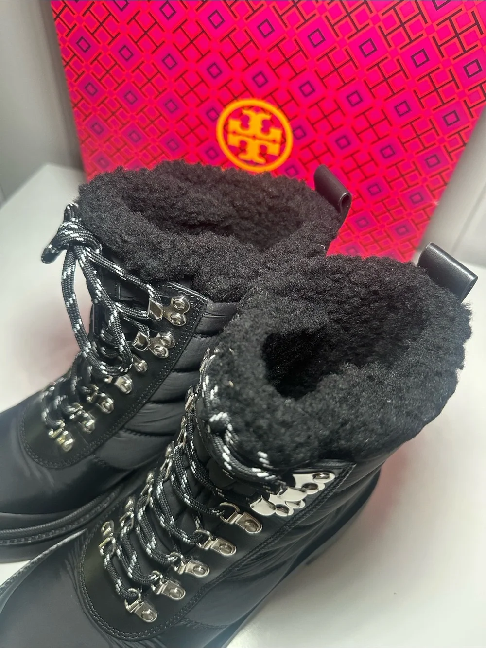Tory Burch Black Nylon Boots
